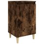 Voir la diapositive 2 : VIDAXL Table de chevet chene fume 40x35x70 cm bois d'ingenierie