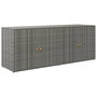 Voir la diapositive 2 : VIDAXL Armoire de rangement jardin Gris 198x55,5x80 cm Resine tressee