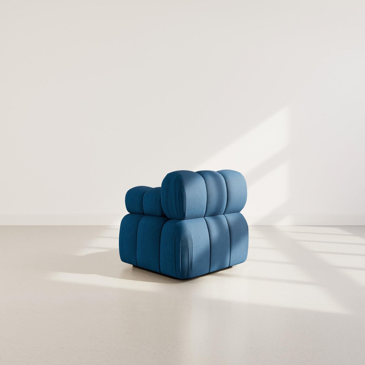 LISA DESIGN Ruby - module d'assise droit en velours texturé