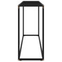 Voir la diapositive 3 : VIDAXL Table console Noir 120x35x75 cm Verre trempe