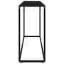 Voir la diapositive 3 : VIDAXL Table console Noir 120x35x75 cm Verre trempe