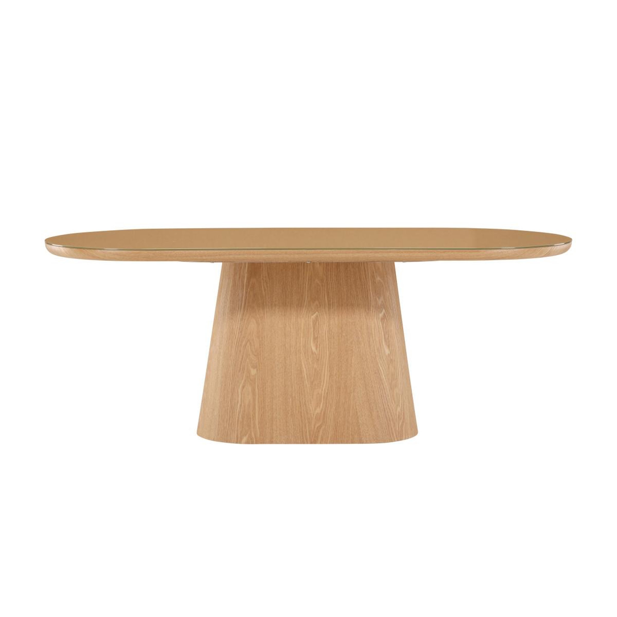 Voir la diapositive 4 : Paris Prix Table à manger en verre  castor  200cm naturel