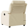 Voir la diapositive 5 : VIDAXL Fauteuil inclinable de massage electrique creme tissu