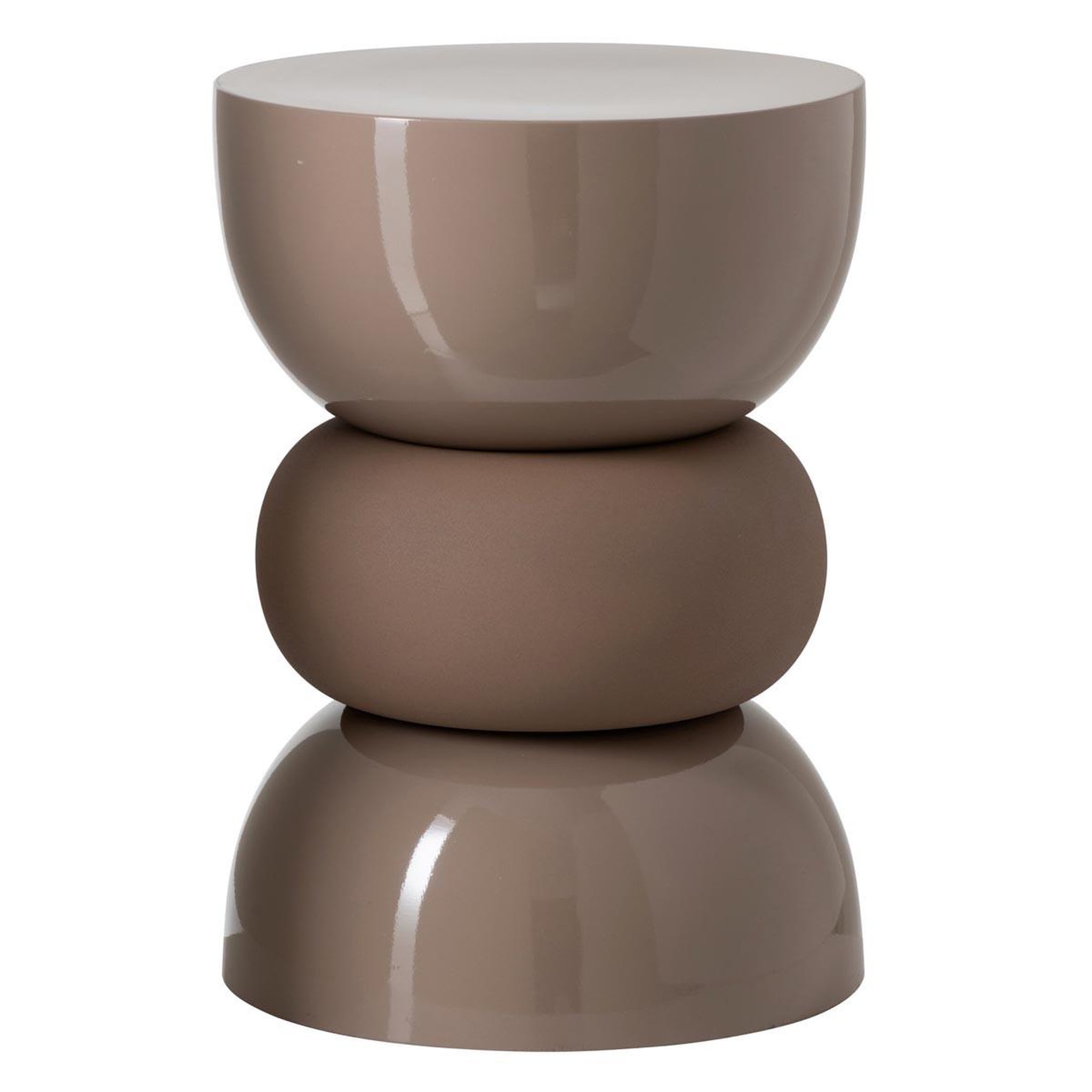 J-LINE Table d'appoint design  bubble  43cm marron