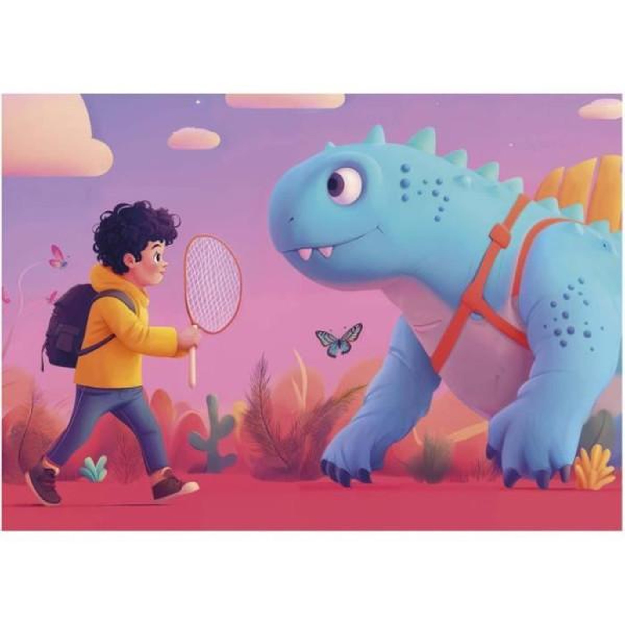Voir la diapositive 3 : EDUCA 4 puzzles - educa - dinos sympathiques - 20+40+60+80 pieces