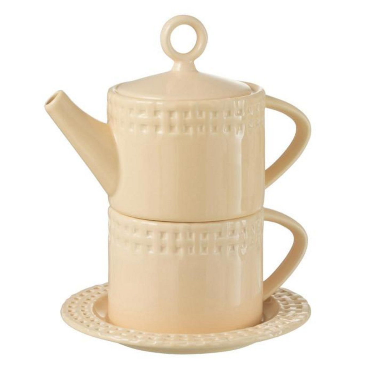 Paris Prix Théière & 1 Tasse Design  Vercer  22cm Pêche