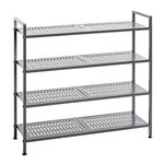 Paris Prix Étagère à Chaussures 4 Niveaux  Arthur  73cm Anthracite