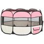 Voir la diapositive 4 : VIDAXL Parc pliable pour chien avec sac de transport Rose 110x110x58cm