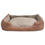 Voir la diapositive 2 : VIDAXL Lit pour chiens avec coussin Cuir artificiel PU Taille XL Beige