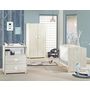 Voir la diapositive 3 : BABY PRICE Armoire chambre bébé 2 portes HAPPY, Hêtre cendré 