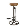 Voir la diapositive 1 : Rendez vous déco Tabouret de bar 73 cm en cuir marron-Gaya