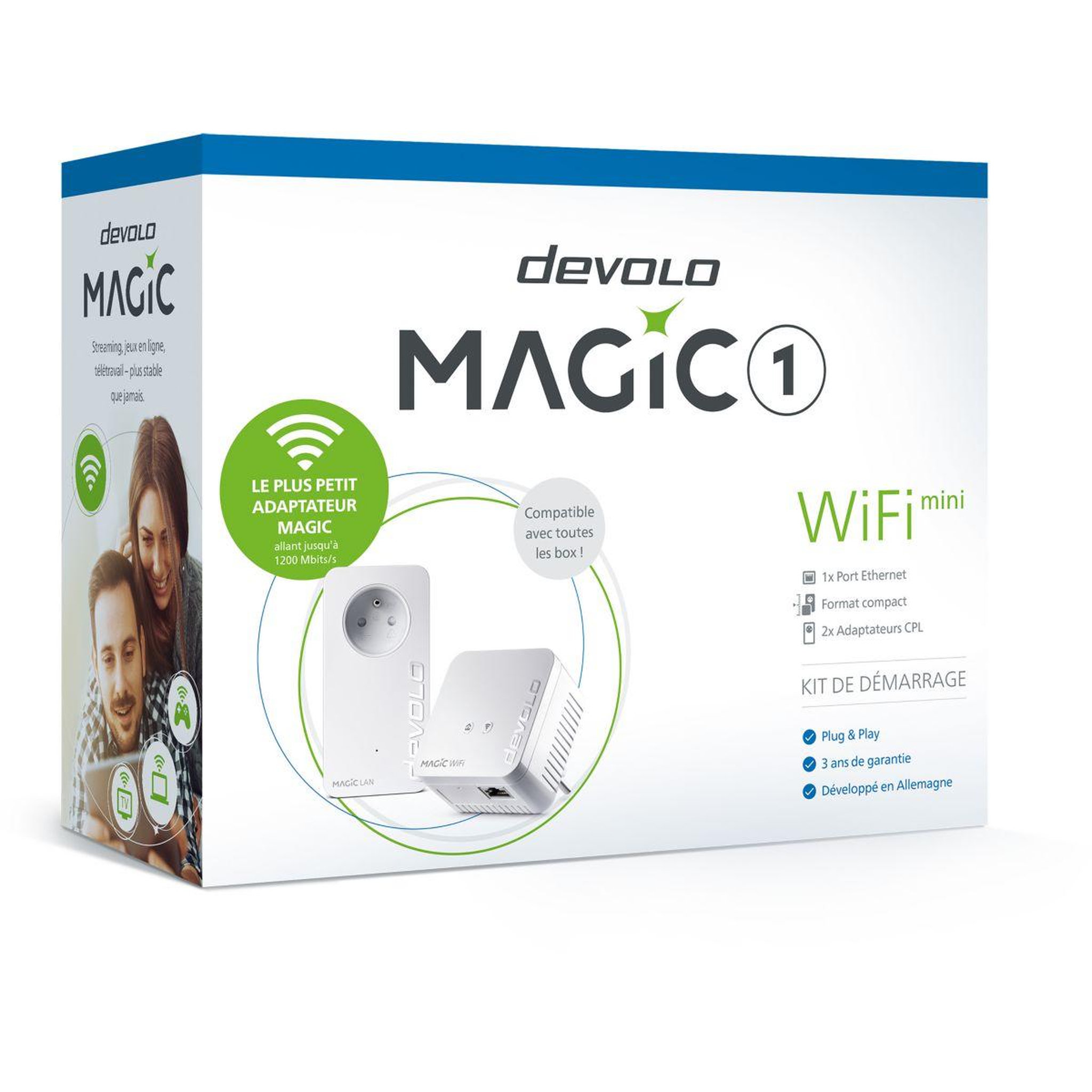 Voir la diapositive 4 : Devolo CPL Wifi Magic 1 WiFi mini Starter Kit