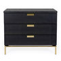 Voir la diapositive 1 : Paris Prix Commode Design 3 Tiroirs  Pimlico  91cm Charbon