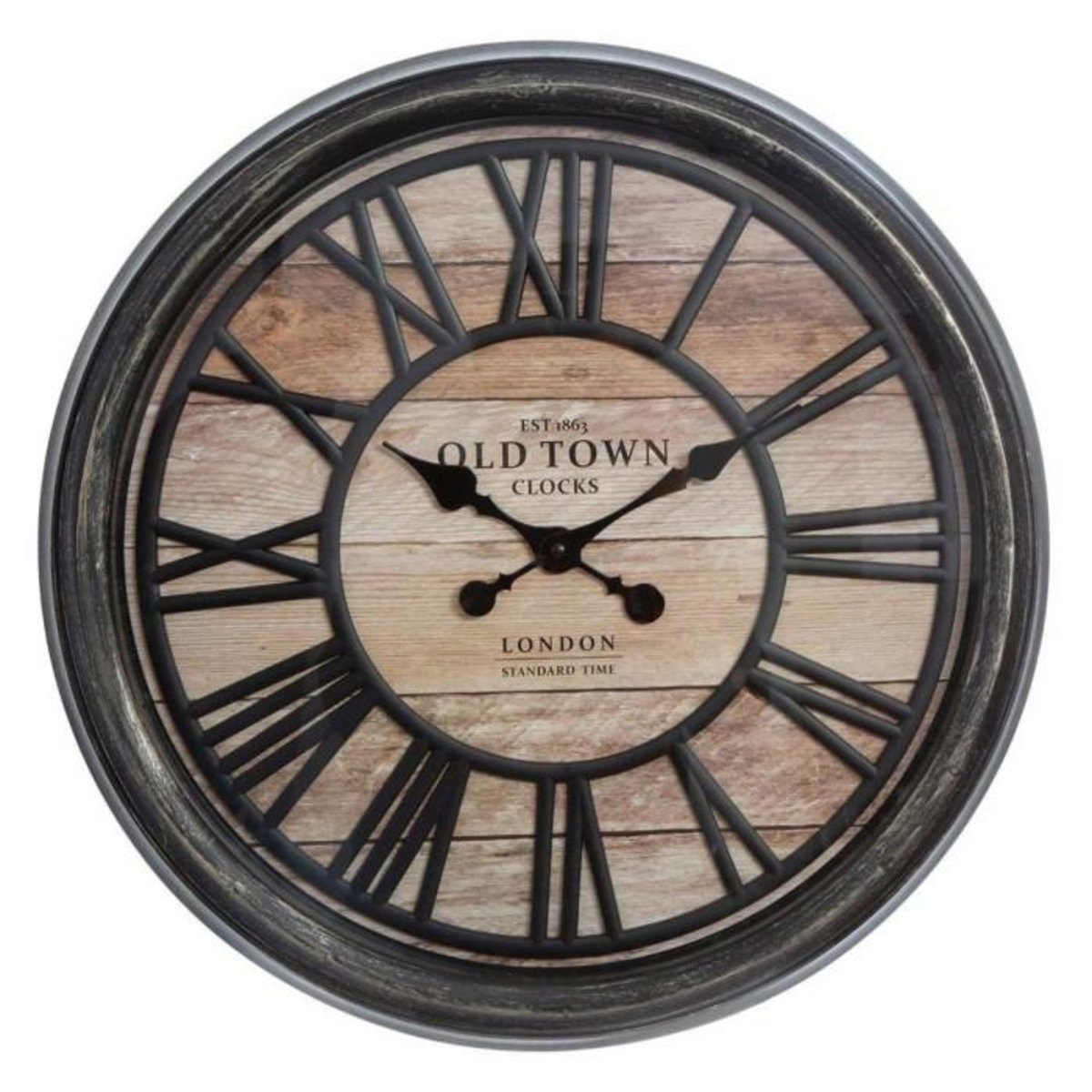 ATMOSPHERA Horloge Murale Design  Relief  50cm Naturel