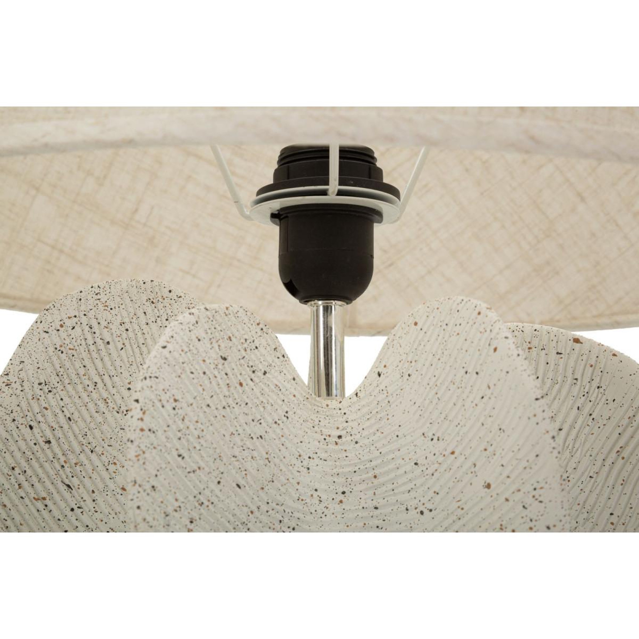 Voir la diapositive 3 : Paris Prix Lampe design moucheté  ester  63cm ivoire