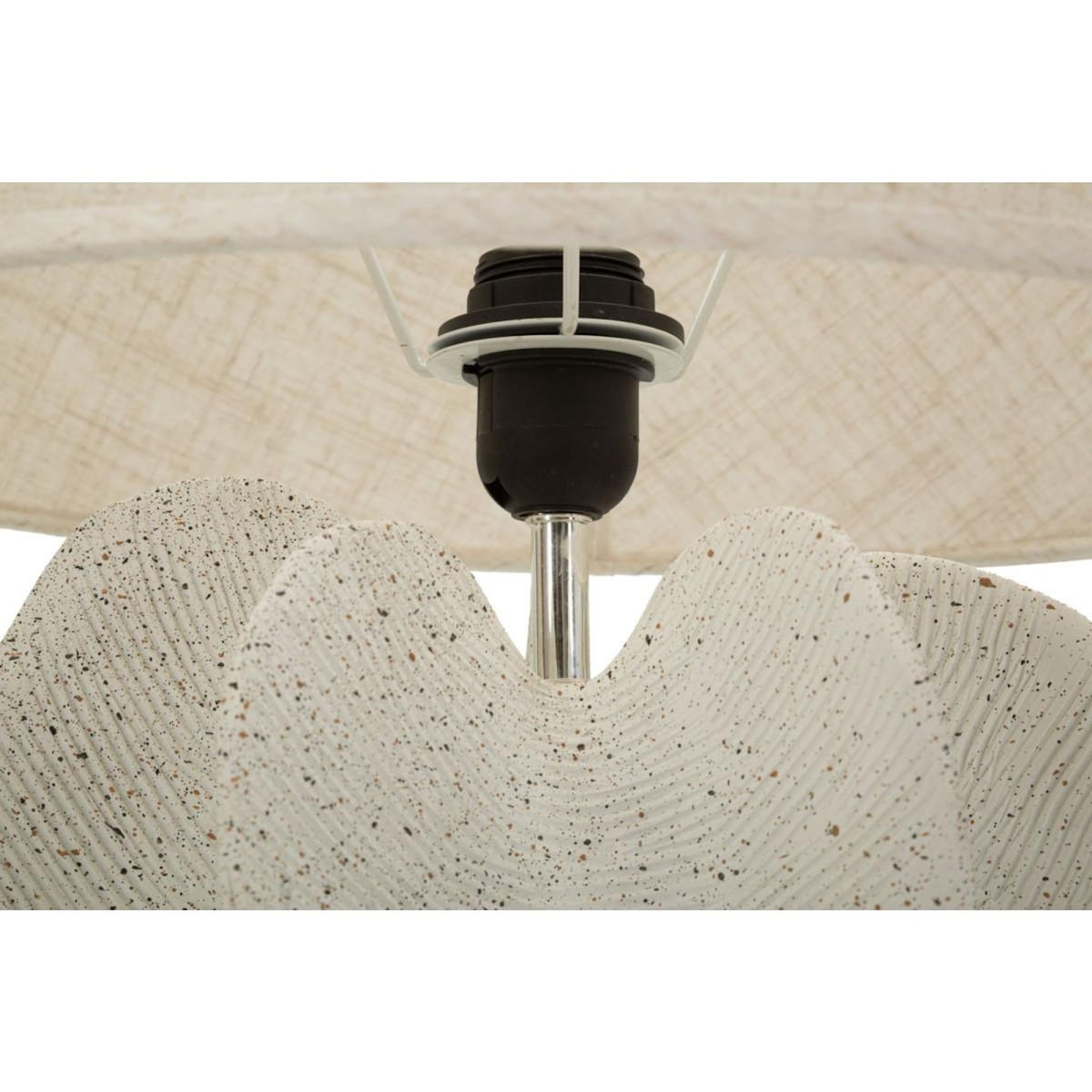 Paris Prix Lampe Design Moucheté  Ester  63cm Ivoire