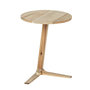 Voir la diapositive 1 : Wenko Table d'appoint ronde Acina en bois d'Acacia