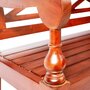 Voir la diapositive 5 : VIDAXL Banc Batavia 98 cm Bois d'acajou massif Marron fonce