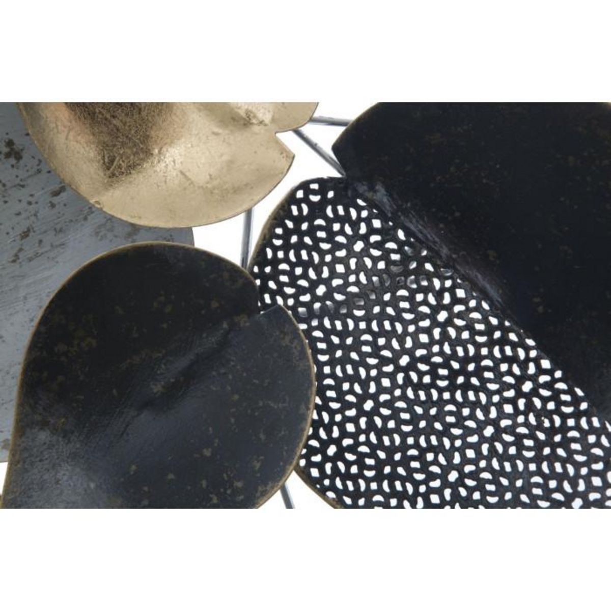 Paris Prix Décoration Murale en Métal  Demi-Feuille  62cm Multicolore