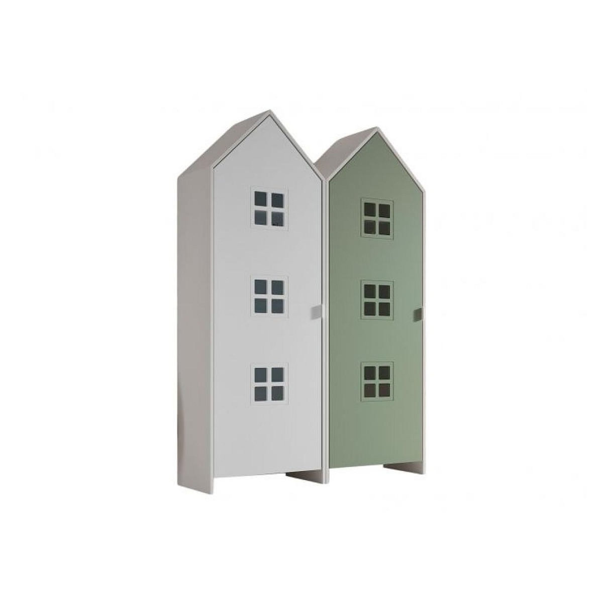 Vipack Combinaison D'armoires 2 Parties Casami Bruges blanc vert