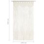 Voir la diapositive 5 : VIDAXL Rideau en macrame 140x240 cm Coton