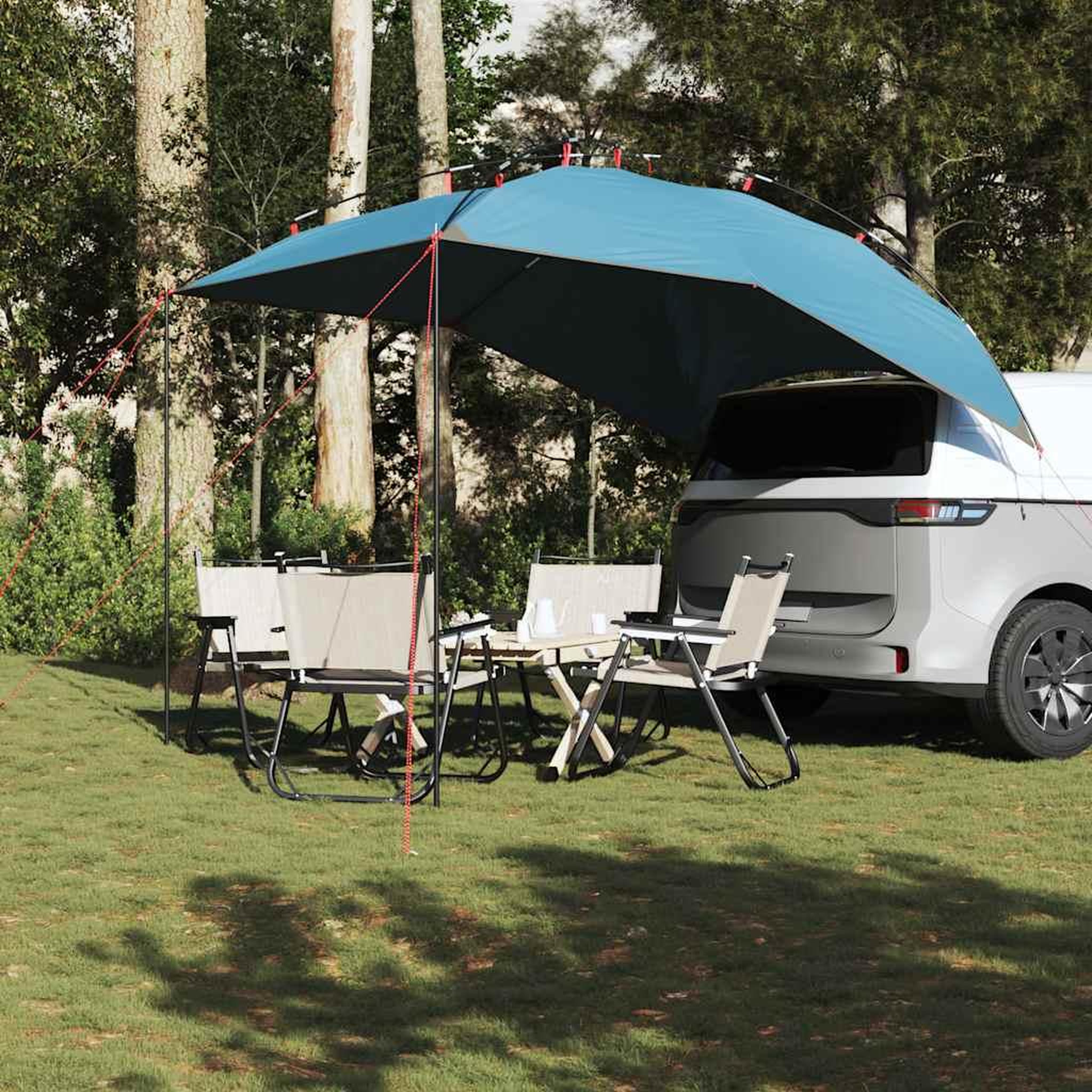 Voir la diapositive 3 : VIDAXL Tente de voiture bleu impermeable