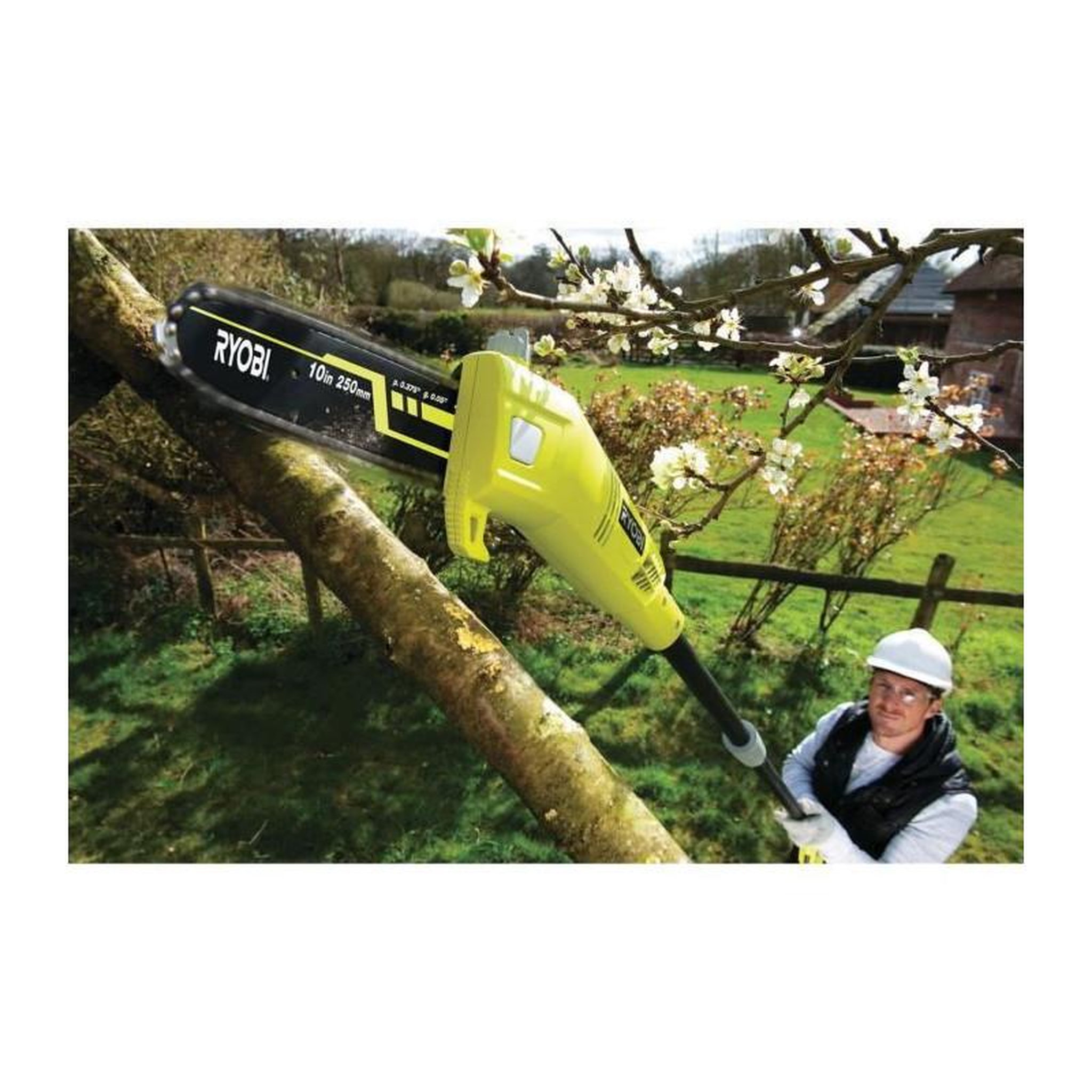 Voir la diapositive 3 : Ryobi RYOBI Elagueur sur perche 750W - 25 cm avec extension