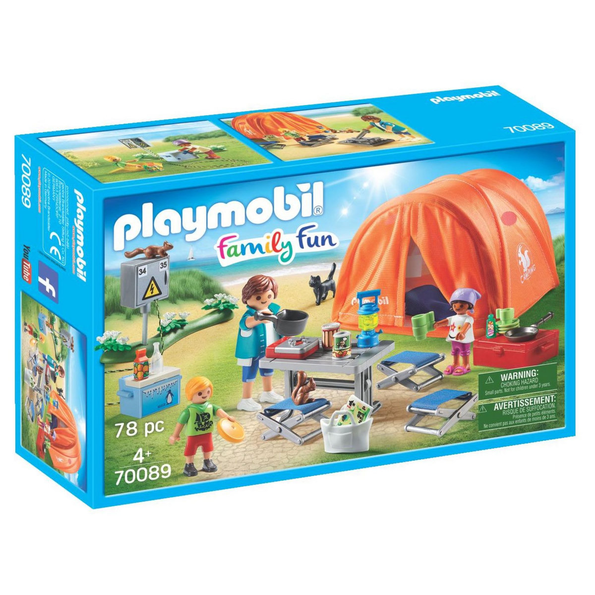 PLAYMOBIL 70089 - Family Fun  - Tente et campeurs
