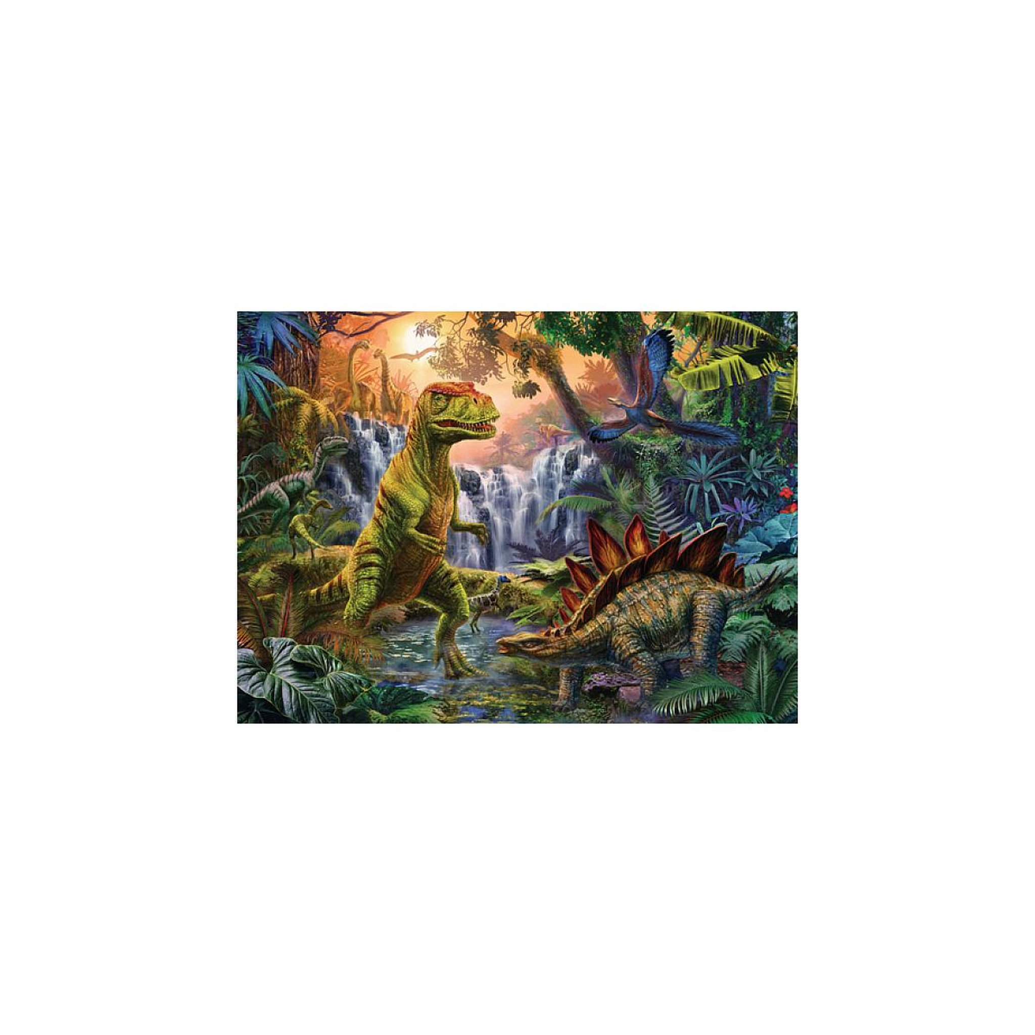 Voir la diapositive 2 : RAVENSBURGER Puzzle 100 p XXL - L'oasis des dinosaures