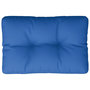 Voir la diapositive 2 : VIDAXL Coussin de palette bleu royal 50x40x12 cm tissu