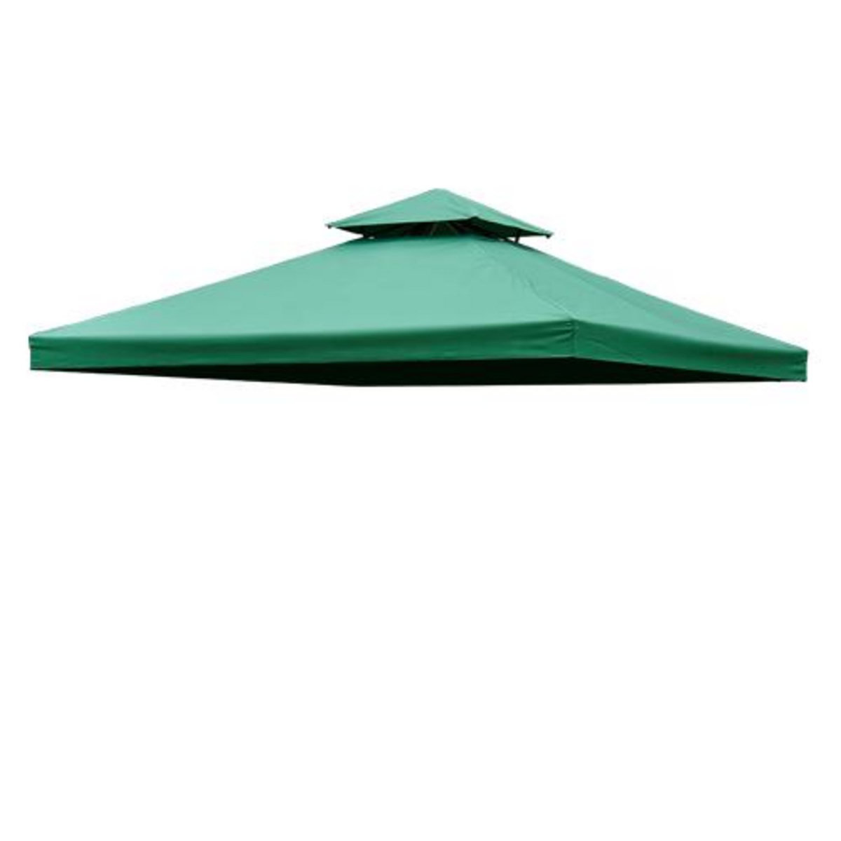 HOMCOM Toile de rechange pour pavillon tonnelle tente 3 x 3 m vert foncé