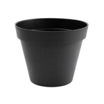 Eda Pot de fleur rond Toscane Ø 48 x H.40 cm - Gris Anthracite - Eda