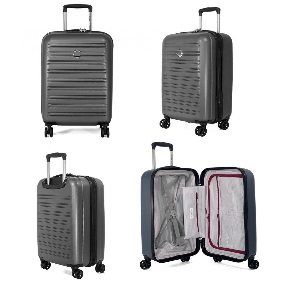 Delsey Valise cabine slim rigide Segur 2.0 TSA polycarbonate 55cm