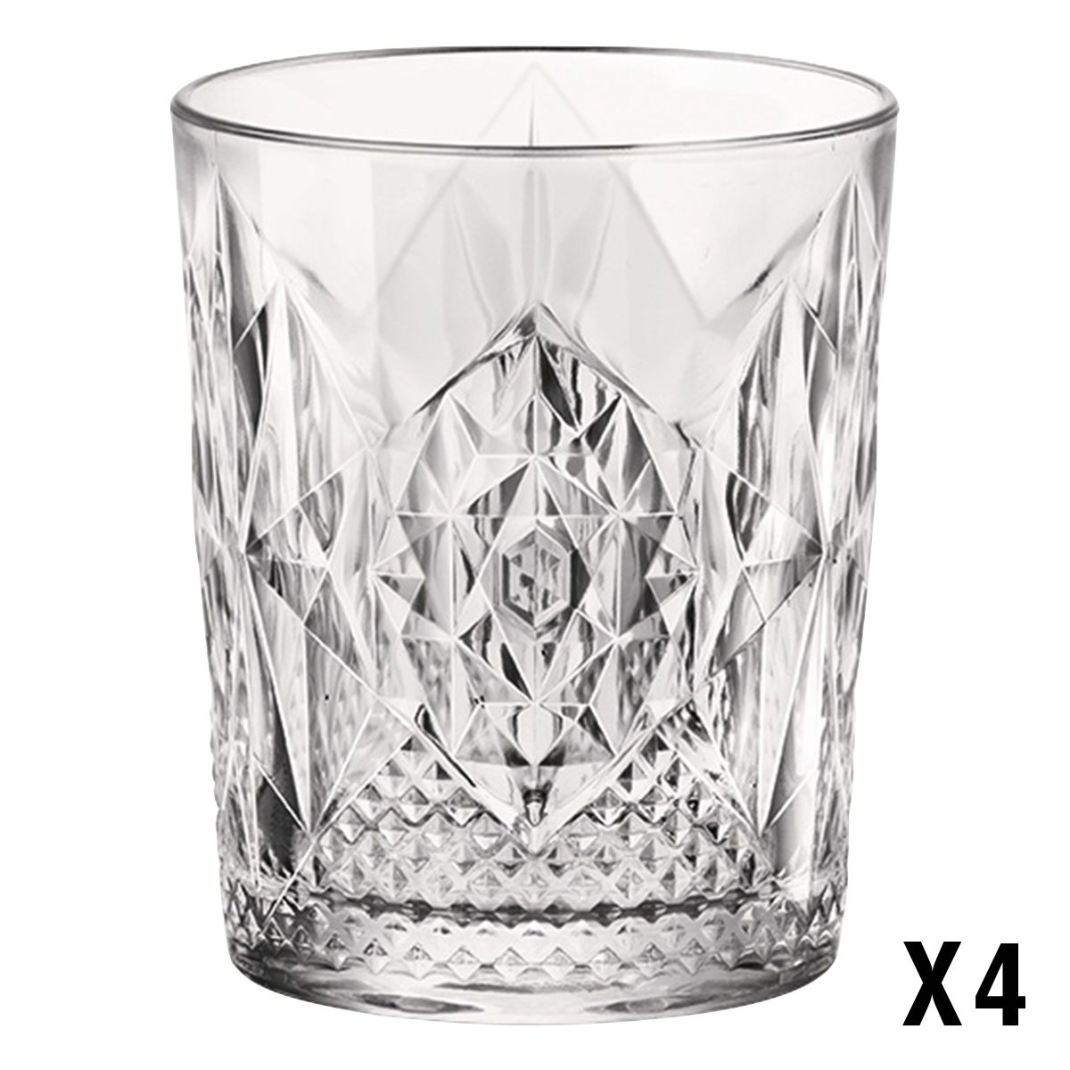 BORMIOLI ROCCO Set de 4 verres à apéritif TONE 39 cl