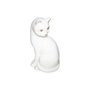 Voir la diapositive 1 : ATMOSPHERA Statuette Déco en Céramique  Chat  26cm Blanc