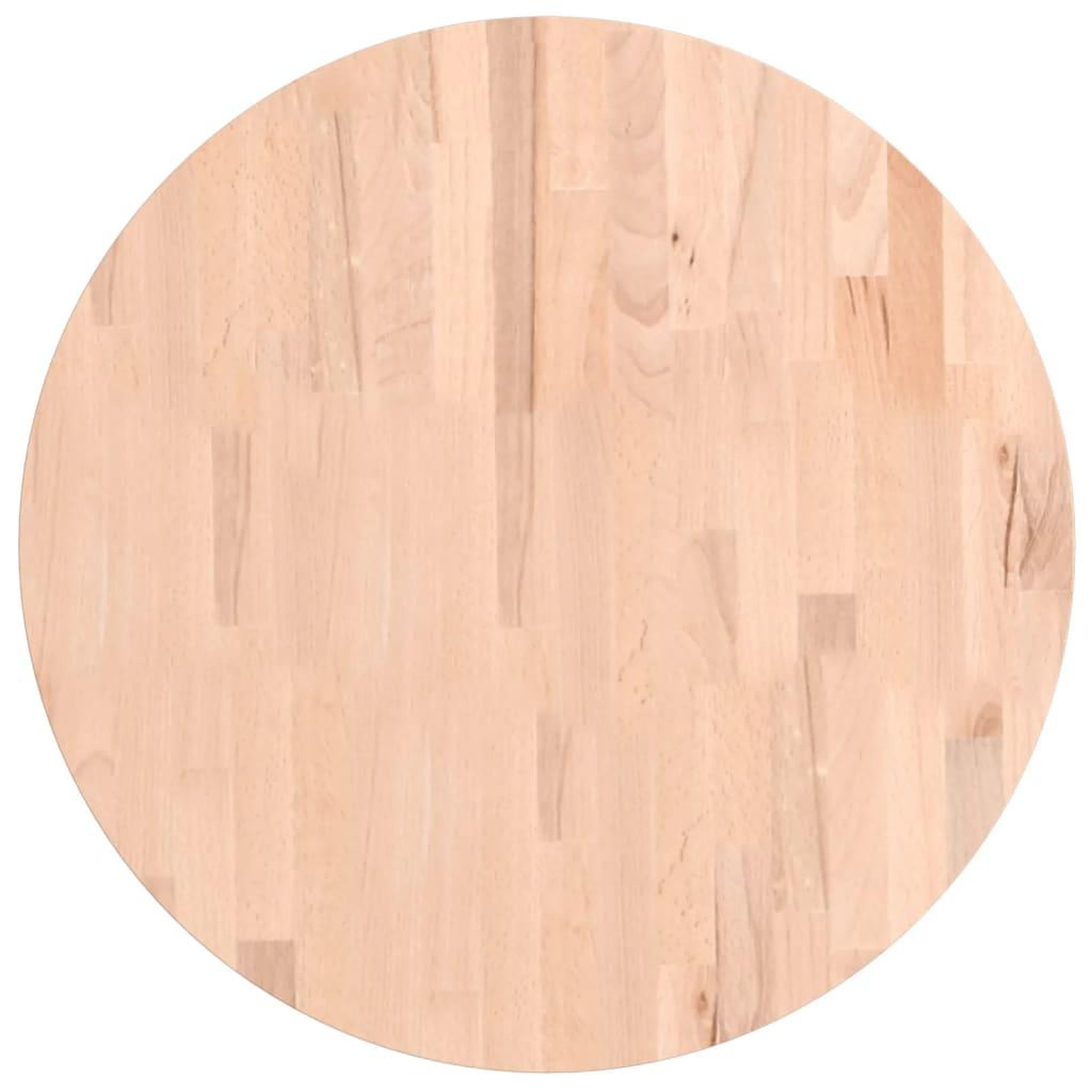 Voir la diapositive 2 : VIDAXL Dessus de table Ø60x1,5 cm rond bois massif de hetre