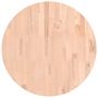 Voir la diapositive 2 : VIDAXL Dessus de table Ø60x1,5 cm rond bois massif de hetre