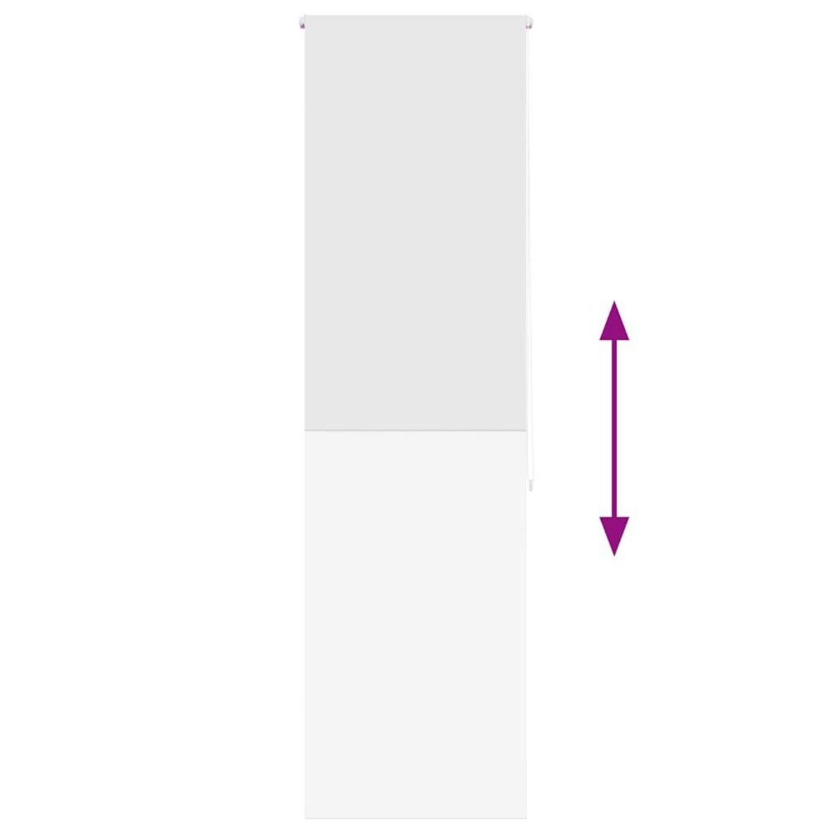 VIDAXL Store enrouleur de douche 80x240 cm largeur du tissu 76 cm