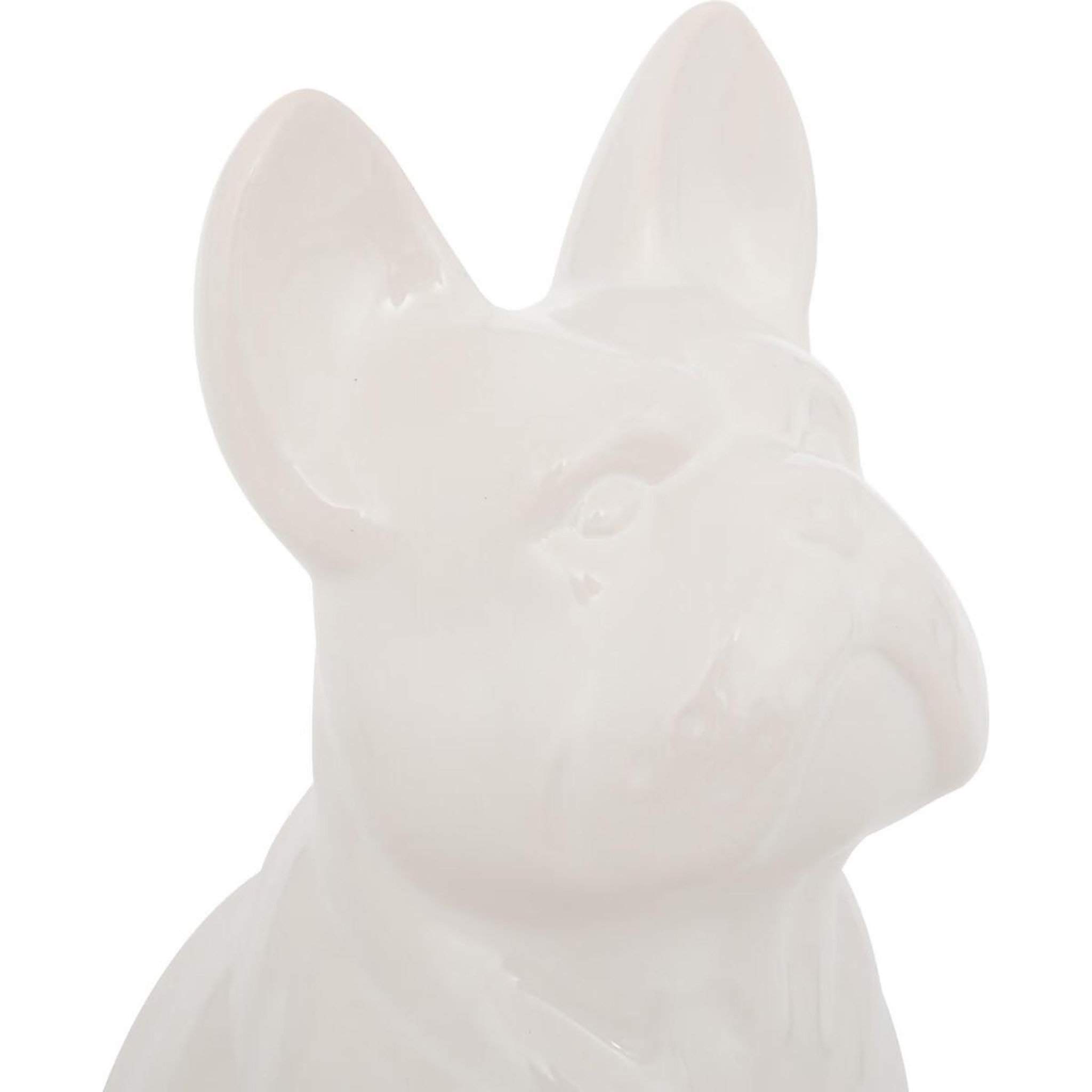 Voir la diapositive 2 : ATMOSPHERA Statuette déco  bulldog  23cm blanc