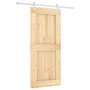 Voir la diapositive 2 : VIDAXL Porte coulissante et kit de quincaillerie 90x210 cm pin massif