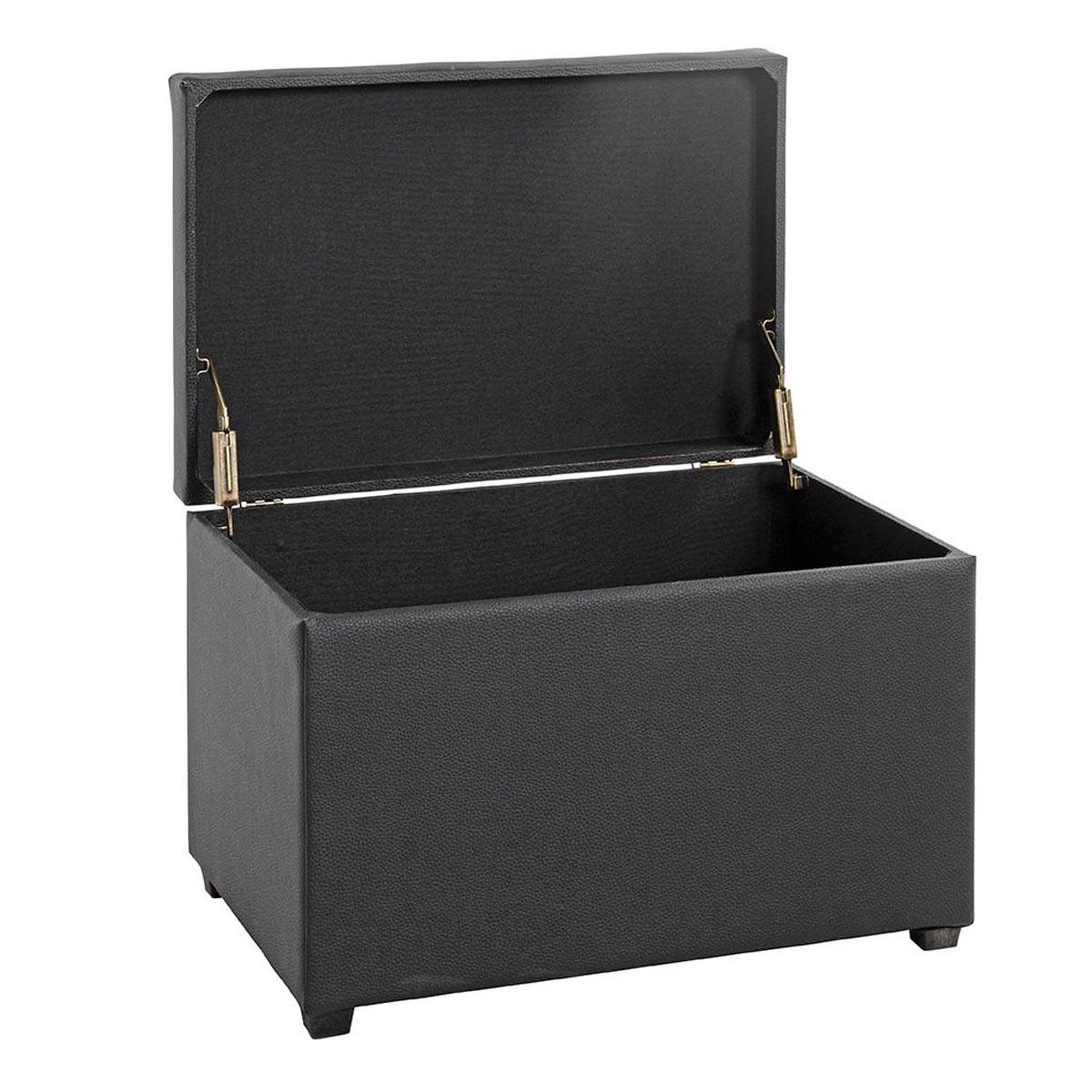 Voir la diapositive 2 : Paris Prix Banc coffre de rangement  timmy  58cm noir