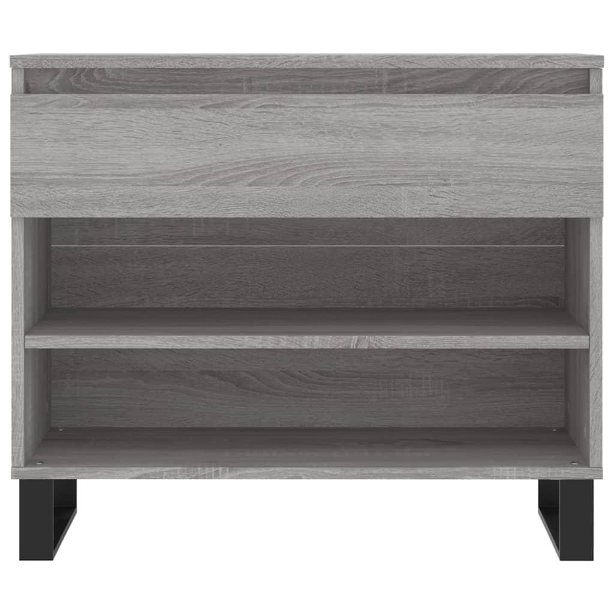 Voir la diapositive 5 : VIDAXL Armoire a chaussures Sonoma gris 70x36x60 cm Bois d'ingenierie