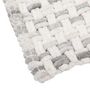 Voir la diapositive 2 : FIVE Tapis de Bain Tressé en Coton  Dégradé  50x75cm Gris