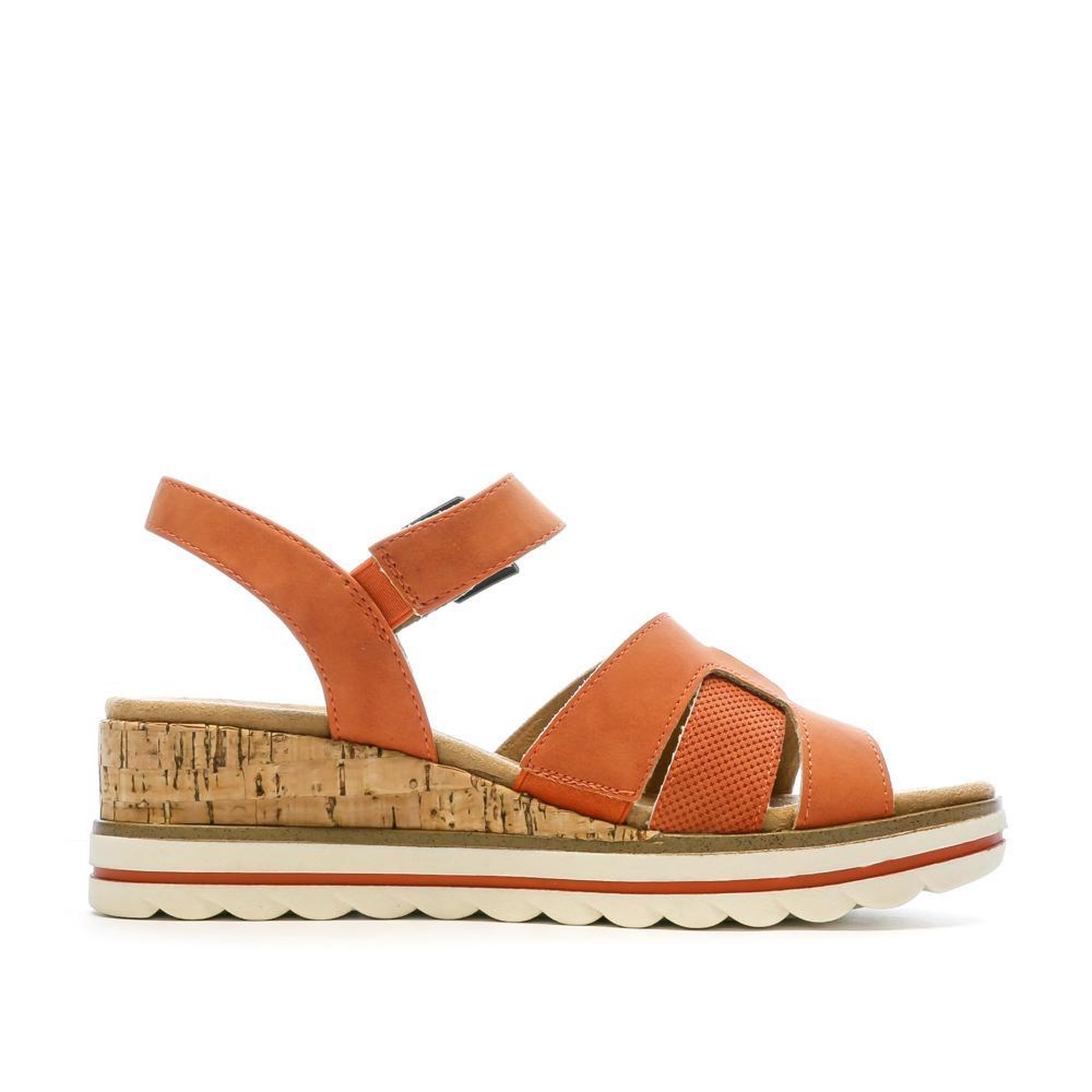 Voir la diapositive 2 : RELIFE Sandales Orange Femme RELIFE Hursul