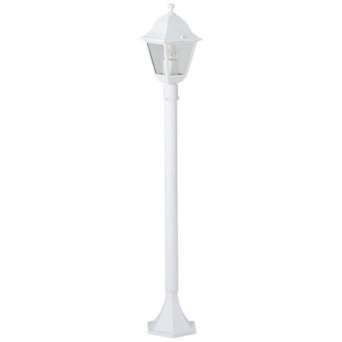 BRILLIANT Lampadaire extérieur - BRILLIANT - NISSIE - Blanc - Métal/Verre - 1xE27 60W - IP44