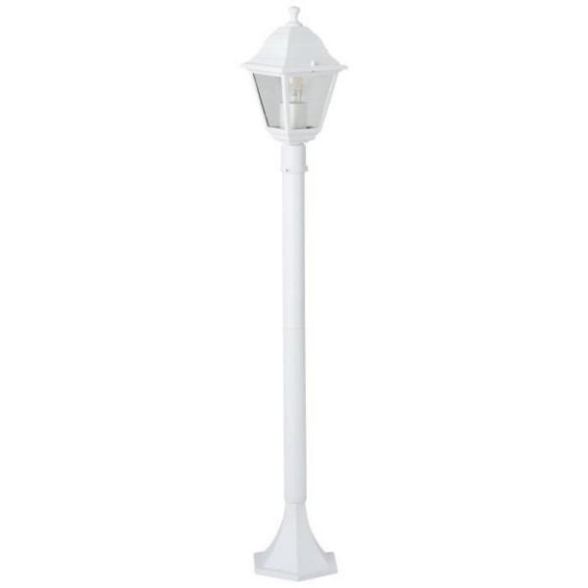 BRILLIANT Lampadaire extérieur - BRILLIANT - NISSIE - Blanc - Métal/Verre - 1xE27 60W - IP44