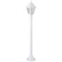 Voir la diapositive 2 : BRILLIANT Lampadaire extérieur - BRILLIANT - NISSIE - Blanc - Métal/Verre - 1xE27 60W - IP44
