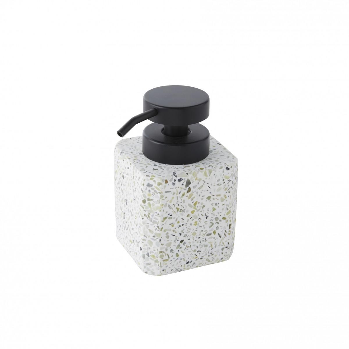 GUY LEVASSEUR Set salle de bain terrazzo 2 pièces distributeur vert