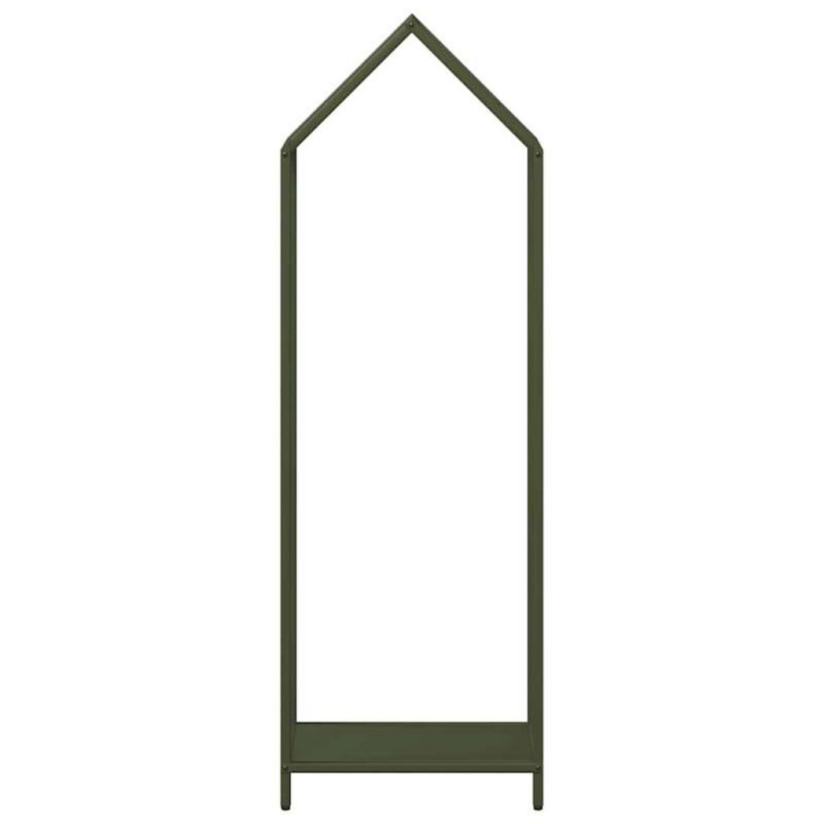 VIDAXL Portant de bois chauffage vert olive 40x25x120 cm