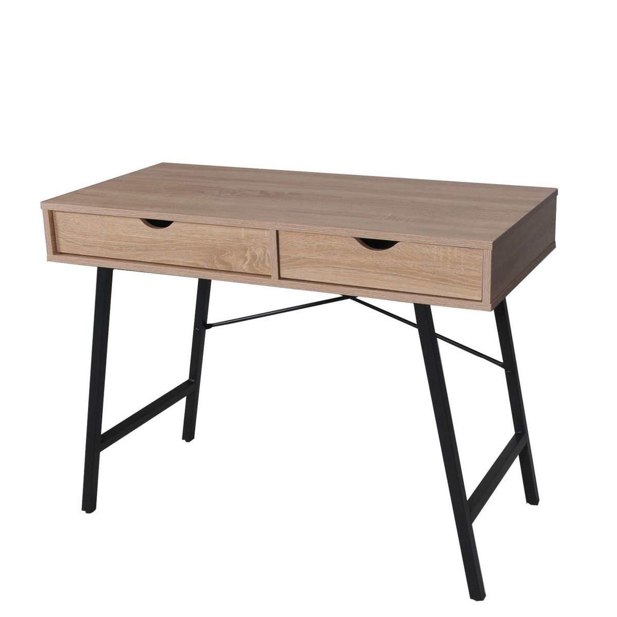 Bureau droit 2 tiroirs L100cm BROOKLINE